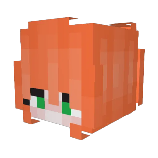 kiara2705 Minecraft avatar head, 3D render
