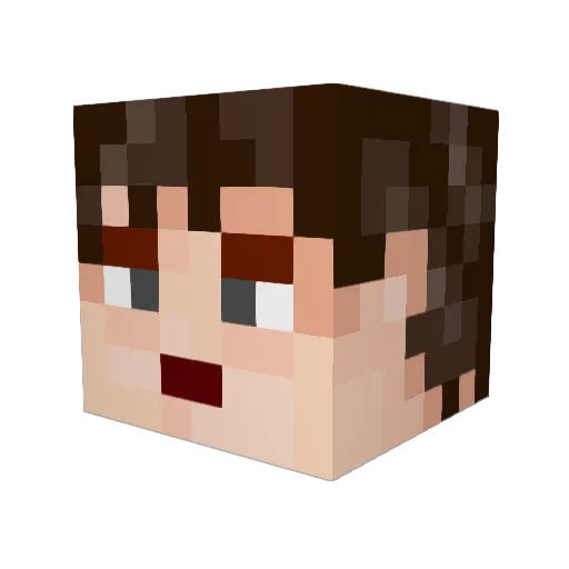 kiaracj Minecraft avatar head, 3D render