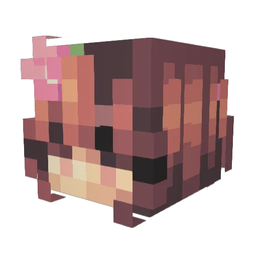 kiaraharrysson Minecraft avatar head, 3D render
