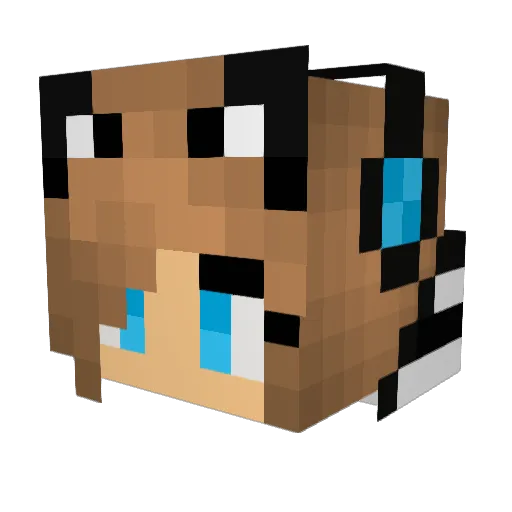 kiarna27 Minecraft avatar head, 3D render