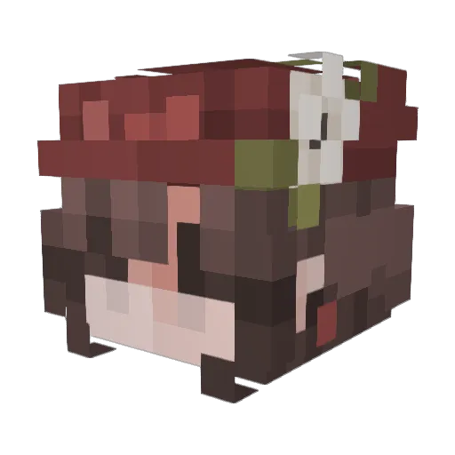 kiatlyn Minecraft avatar head, 3D render