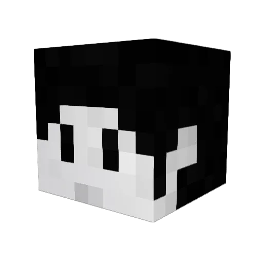 kiaweee Minecraft avatar head, 3D render