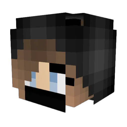 kiazzamiazza Minecraft avatar head, 3D render