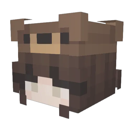 kibbles1001 Minecraft avatar head, 3D render