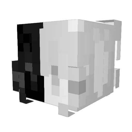 kiberpro52 Minecraft avatar head, 3D render