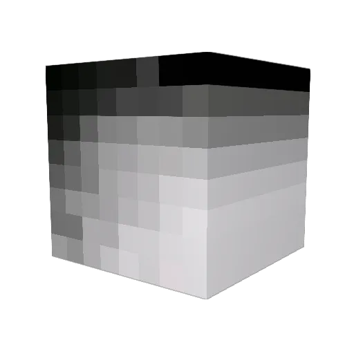 kibort Minecraft avatar head, 3D render