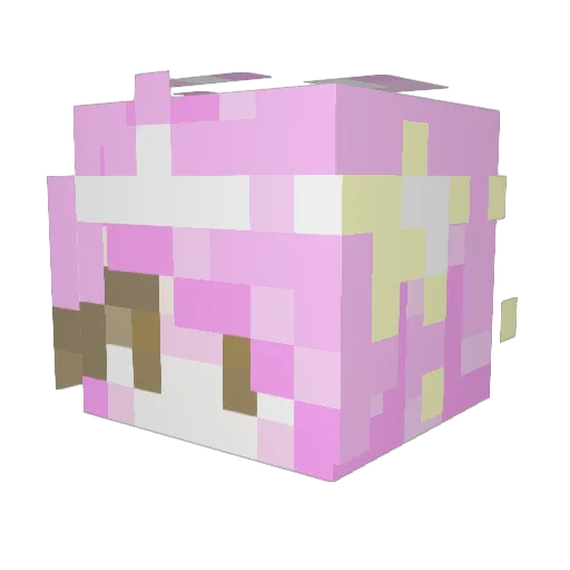 kibunland Minecraft avatar head, 3D render