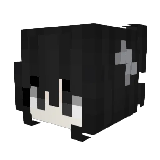 kicipysia Minecraft avatar head, 3D render