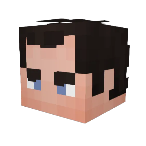kickbugs Minecraft avatar head, 3D render