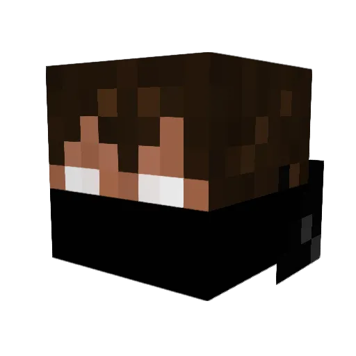 kicker02 Minecraft avatar head, 3D render