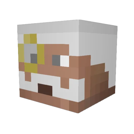 kickface102 Minecraft avatar head, 3D render