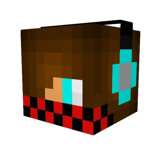 kickinurbutt Minecraft avatar head, 3D render