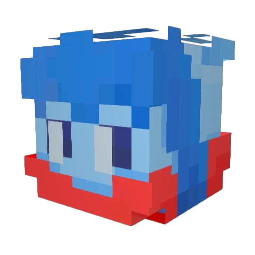 kickit101416 Minecraft avatar head, 3D render