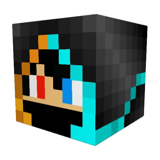 kickpower3000 Minecraft avatar head, 3D render