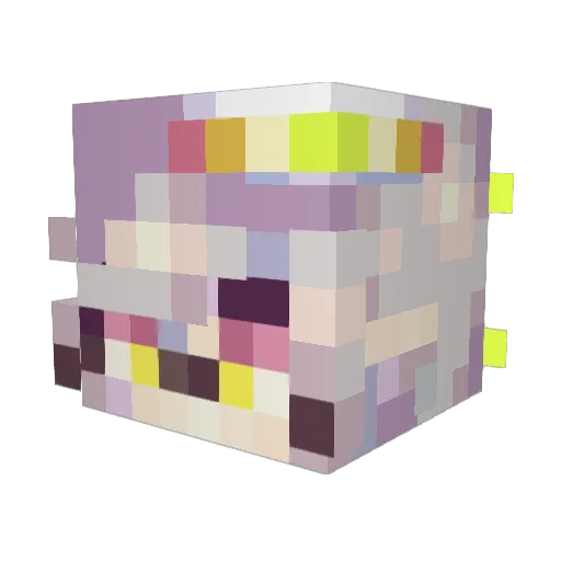 kickstartkey Minecraft avatar head, 3D render