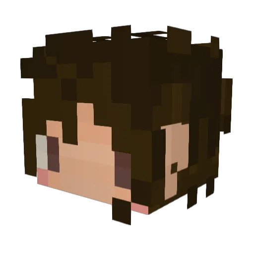 kicoy Minecraft avatar head, 3D render