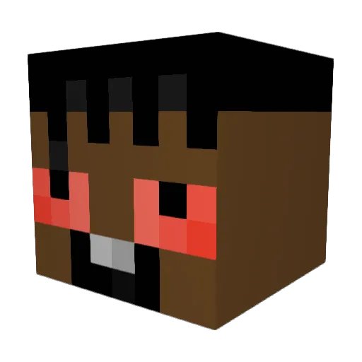 kid722224 Minecraft avatar head, 3D render