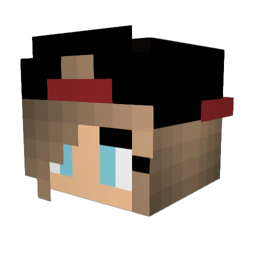 kid929 Minecraft avatar head, 3D render