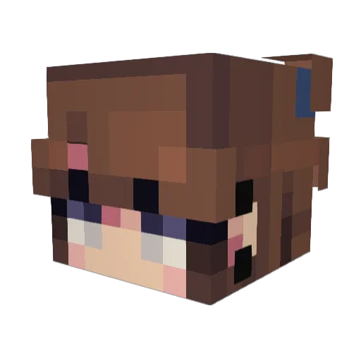 kid_chrono Minecraft avatar head, 3D render