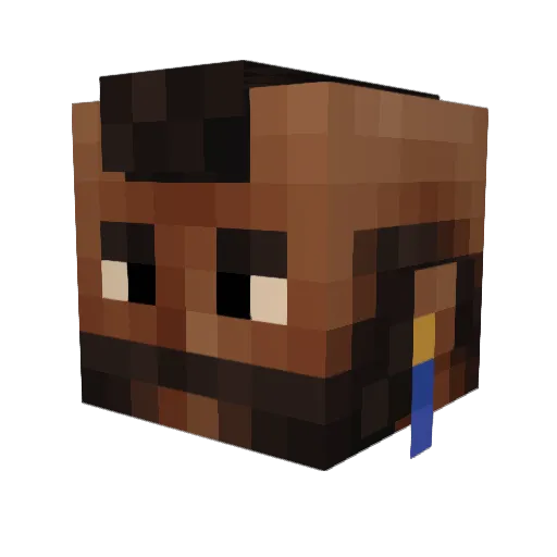 kid_funky_fry Minecraft avatar head, 3D render