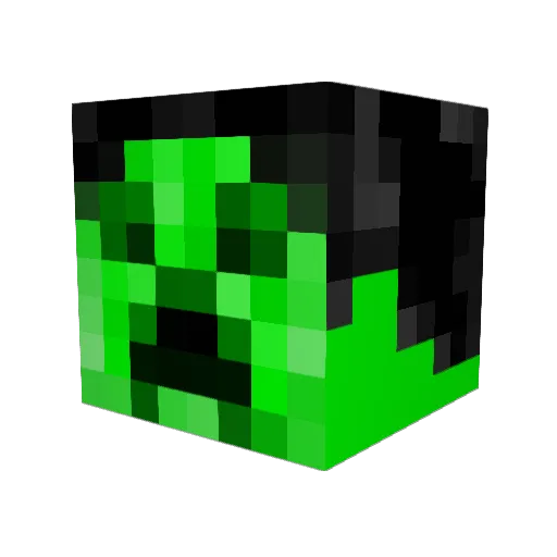 kid_hero Minecraft avatar head, 3D render