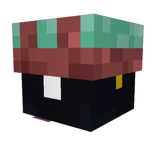 kidchuck Minecraft avatar head, 3D render