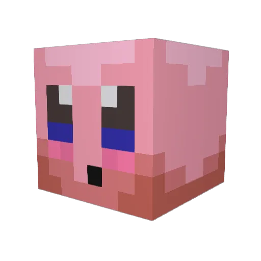 kiddo99 Minecraft avatar head, 3D render