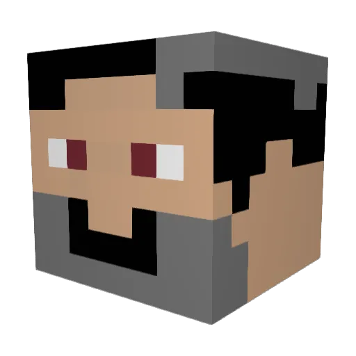 kidfisher26 Minecraft avatar head, 3D render