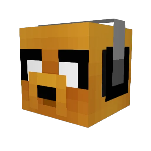 kidjus Minecraft avatar head, 3D render