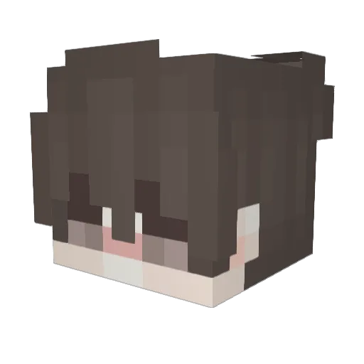 kidkiryu Minecraft avatar head, 3D render