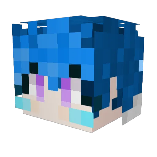 kidron_317 Minecraft avatar head, 3D render