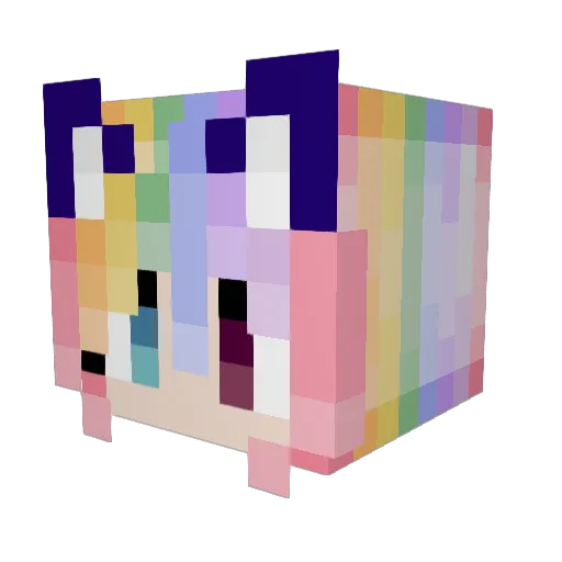 kids1812 Minecraft avatar head, 3D render