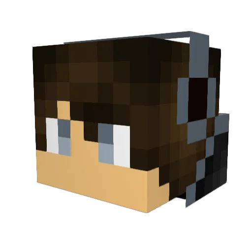 kidswin Minecraft avatar head, 3D render