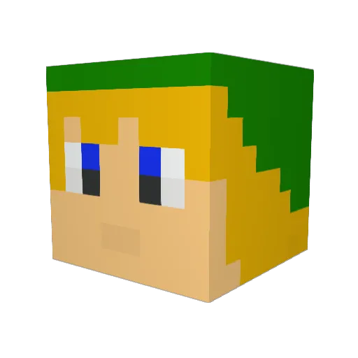 kidthesid87 Minecraft avatar head, 3D render