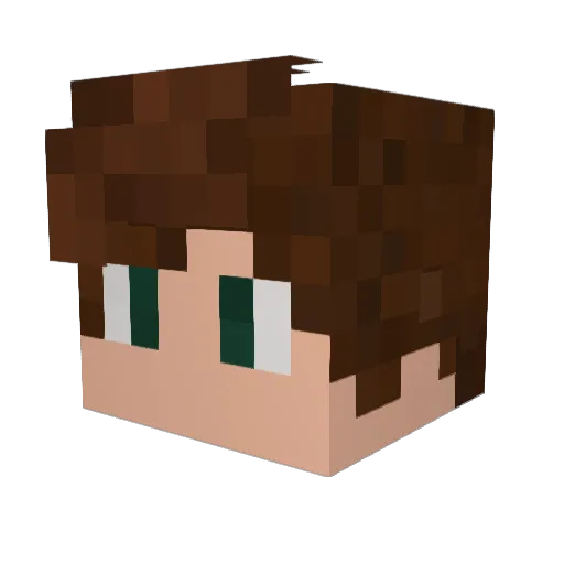 kidwasthere Minecraft avatar head, 3D render
