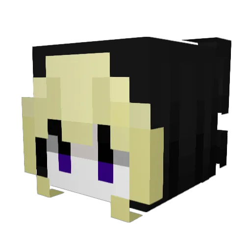 kieagain_ Minecraft avatar head, 3D render