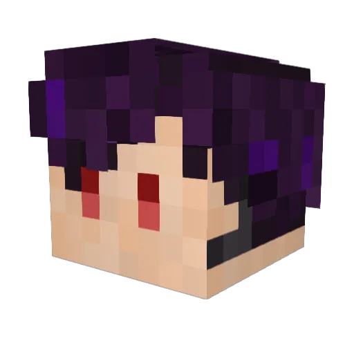 kieeeeeei Minecraft avatar head, 3D render