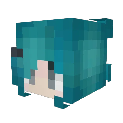 kieffffff Minecraft avatar head, 3D render