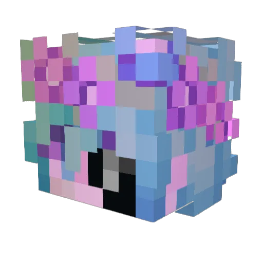 kiegret Minecraft avatar head, 3D render