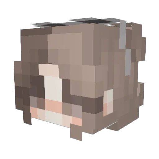 kielbasanova Minecraft avatar head, 3D render