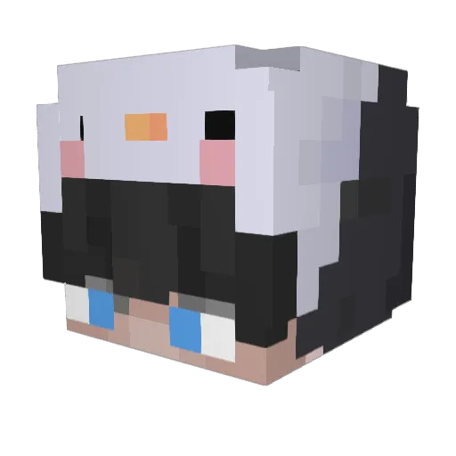 kienick Minecraft avatar head, 3D render