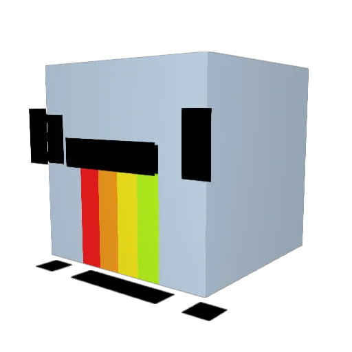kier_x Minecraft avatar head, 3D render