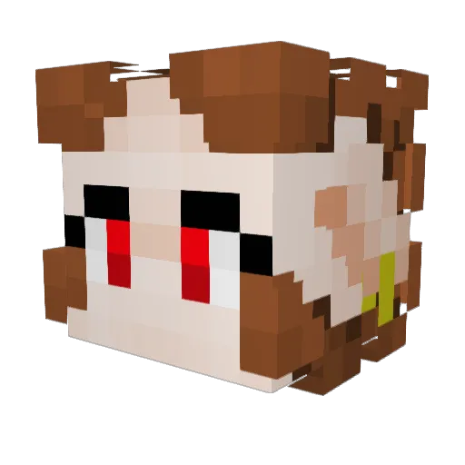 kiera_cat1 Minecraft avatar head, 3D render