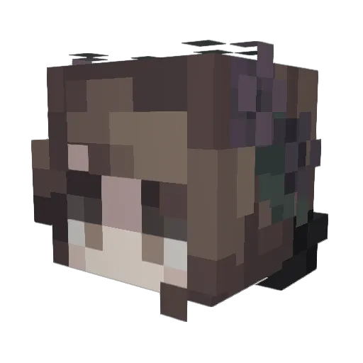 kieramelon Minecraft avatar head, 3D render