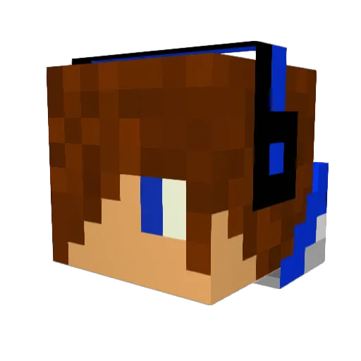 kieranq123 Minecraft avatar head, 3D render