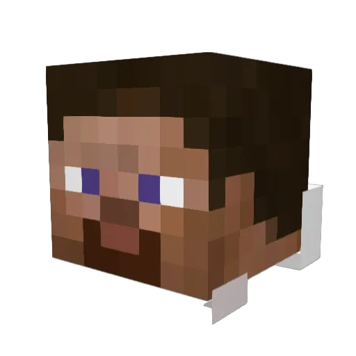 kieranw07 Minecraft avatar head, 3D render