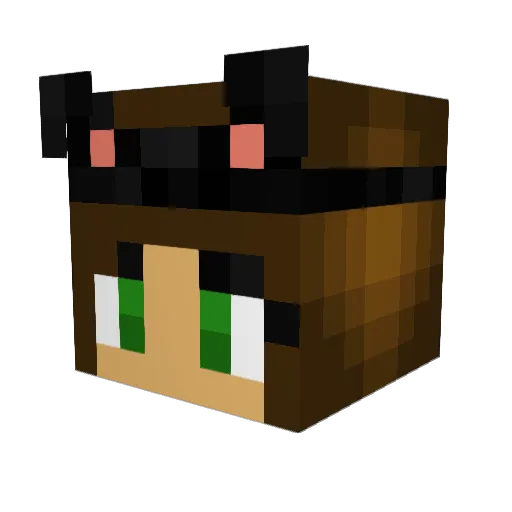 kierbry Minecraft avatar head, 3D render
