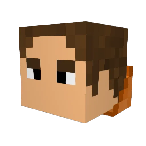 kierczyk_ Minecraft avatar head, 3D render