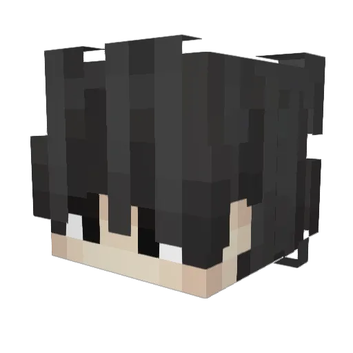 kietfox Minecraft avatar head, 3D render