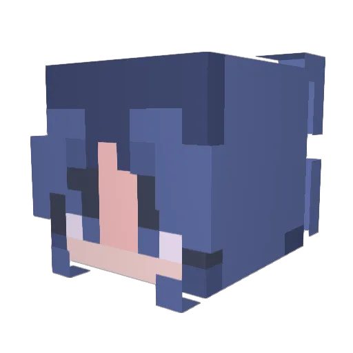 kifae Minecraft avatar head, 3D render